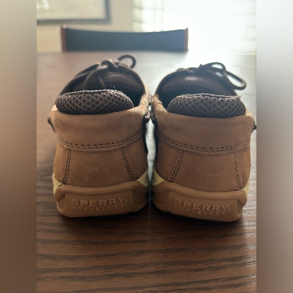 Boy’s Sperry Top Sider Boat Shoes Lanyard Brown Size 3 - Picture 9 of 11